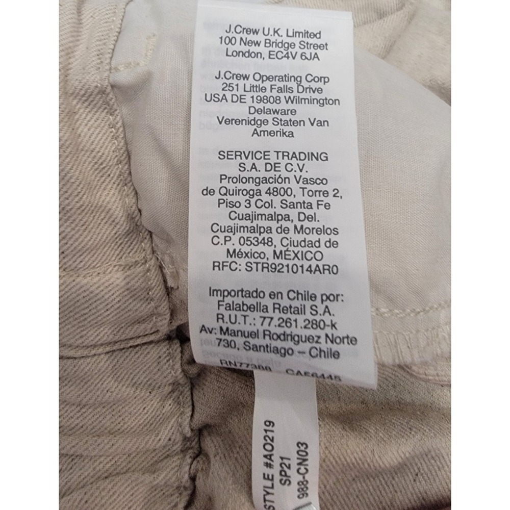 Madewell Shorts Womens XL Linen Cotton Blend Beige High Rise Pleated Inseam 3" - Picture 8 of 9